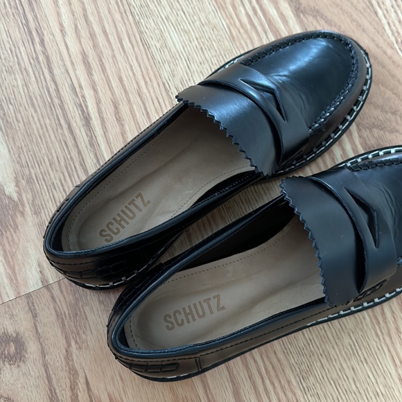 SCHUTZ Christie Leather Flats - Picture 3 of 5